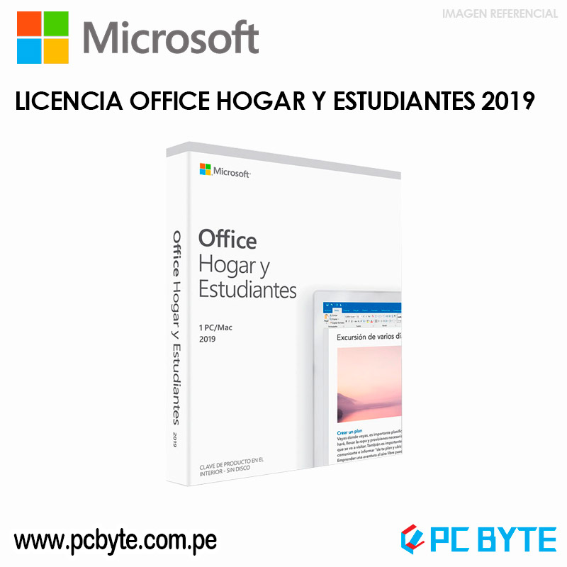 LICENCIA OFFICE HOGAR Y ESTUDIANTES 2019 ( SKU-79G-05026 ) 1 PC/MAC |  ESPAÑOL – Venta de computadoras envio a domicilio