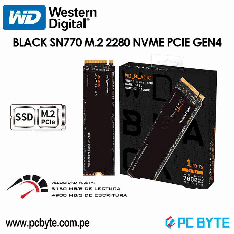 WD_BLACK 2TB SN770［M.2 Type2280 NVMe PCIe Gen4x4 2TB］ WD Black 内蔵SSD Western Digital メーカー5年保証