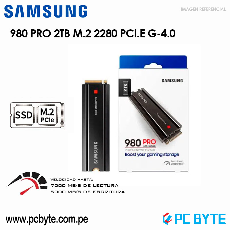 980 PRO w/ Heatsink PCIe® 4.0 NVMe™ SSD 1TB Memory & Storage - MZ-V8P1T0CW