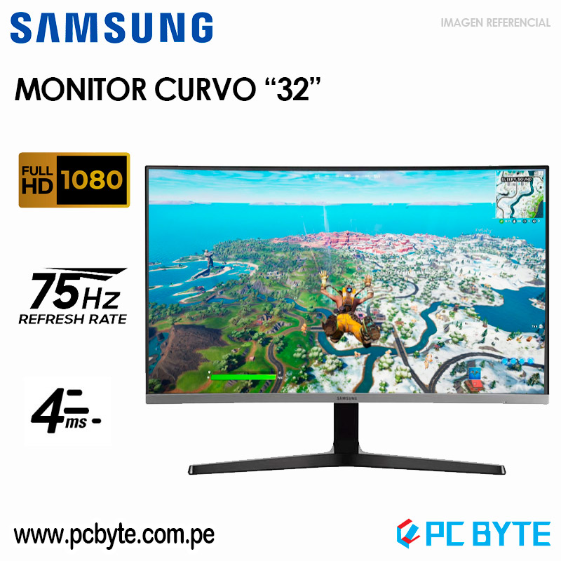 Monitor Curvo 32 Samsung LC32R500FHLXPE Full HD Hdmi 75hz 4ms