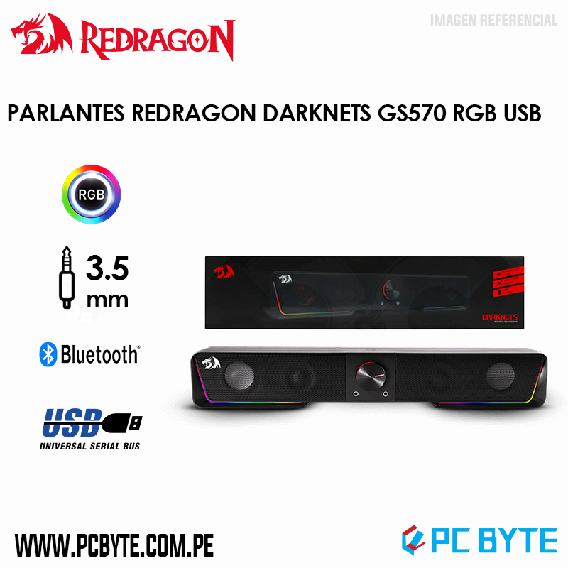 Mini Parlante RGB USB Para PC Computadora Laptop Multimedia