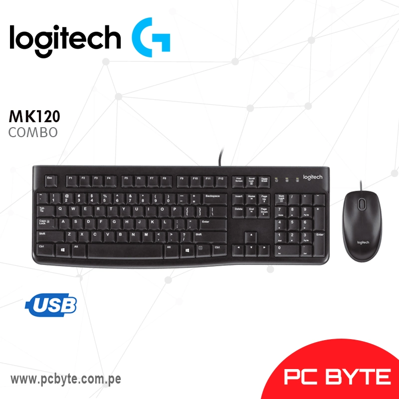 COMBO LOGITECH MK120 ( 920-004428 ) TECLADO+MOUSE