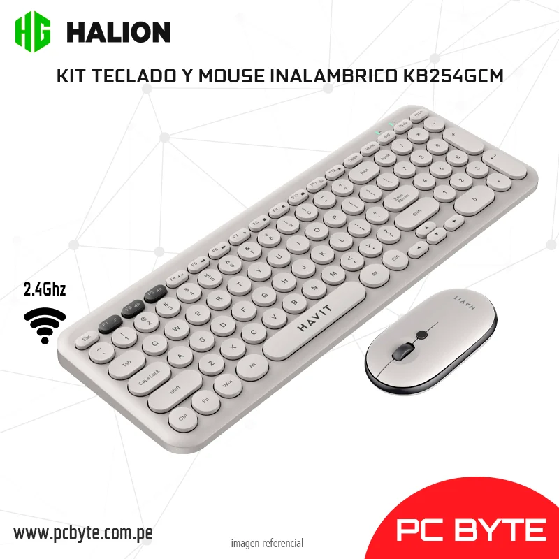 COMBO TECLADO Y MOUSE HAVIT KB254GCM-SP INALAMBRICO