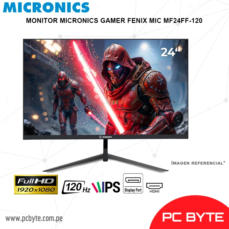 MONITOR MICRONICS GAMER FENIX MIC MF24FF-120 24 FHD 1920X1080 120HZ