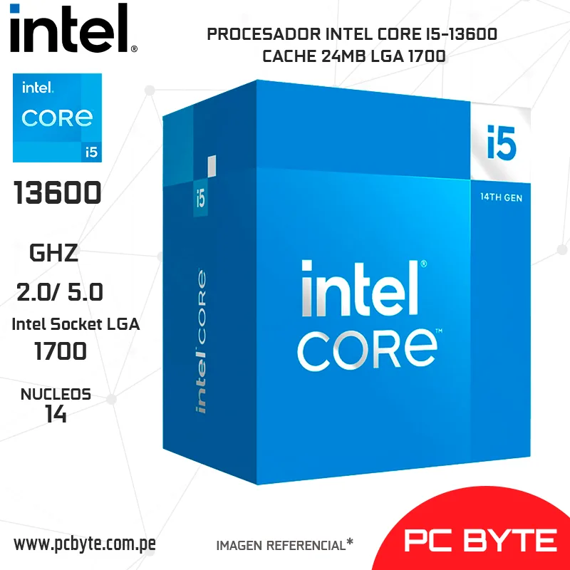 PROCESADOR INTEL CORE I5-13600 CACHE 24MB LGA 1700