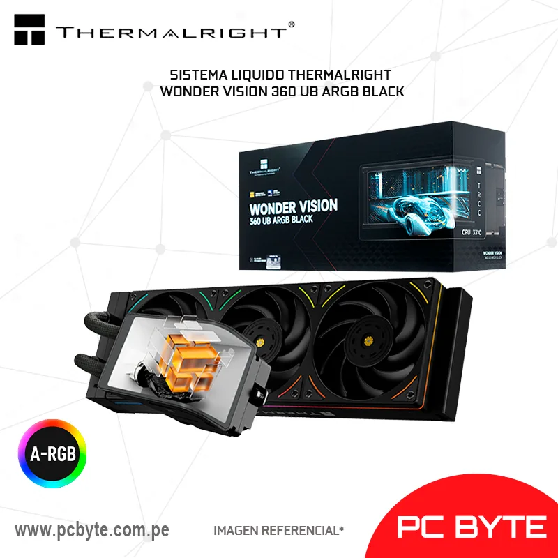 SISTEMA LIQUIDO THERMALRIGHT WONDER VISION 360 UB ARGB BLACK
