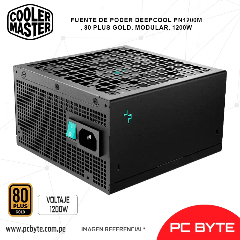 FUENTE DE PODER DEEPCOOL PN1200M, 80 PLUS GOLD, MODULAR, 1200W